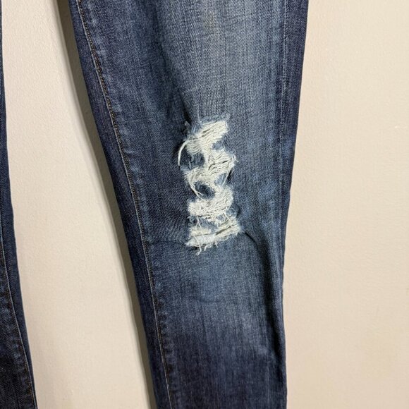 Citizens of Humanity Ava Low Rise Straight Leg Jeans Women's 26 Blue Distressed - Picture 9 of 16